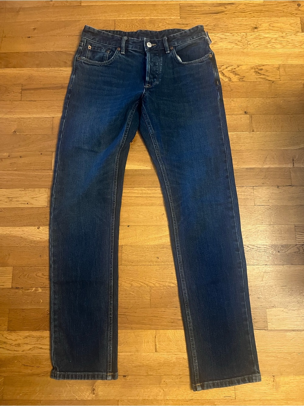 Buck Mason Dark Blue Slim-Straight Jeans